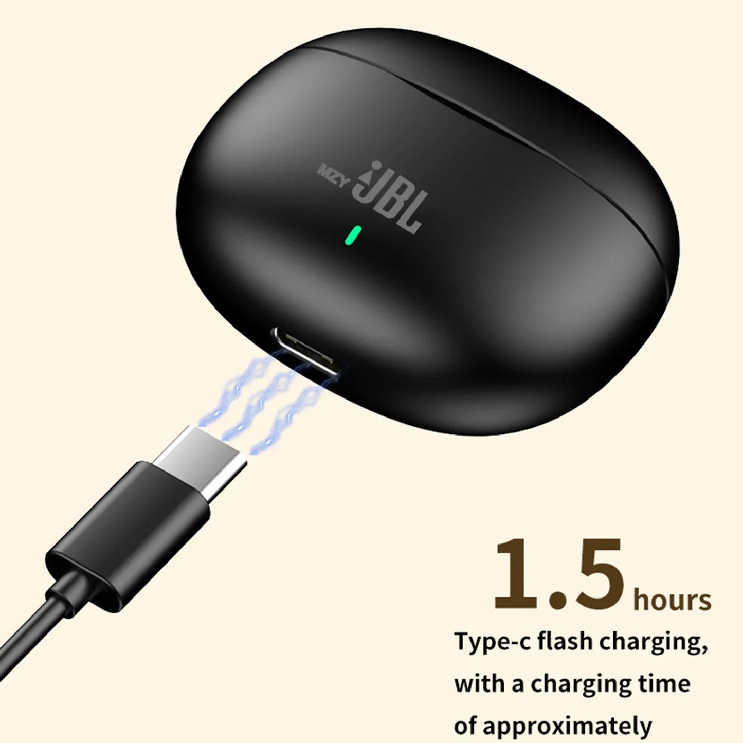 MZYJBL TWS Mini Wireless Earphones In-Ear HIFI Stereo Bluetooth
