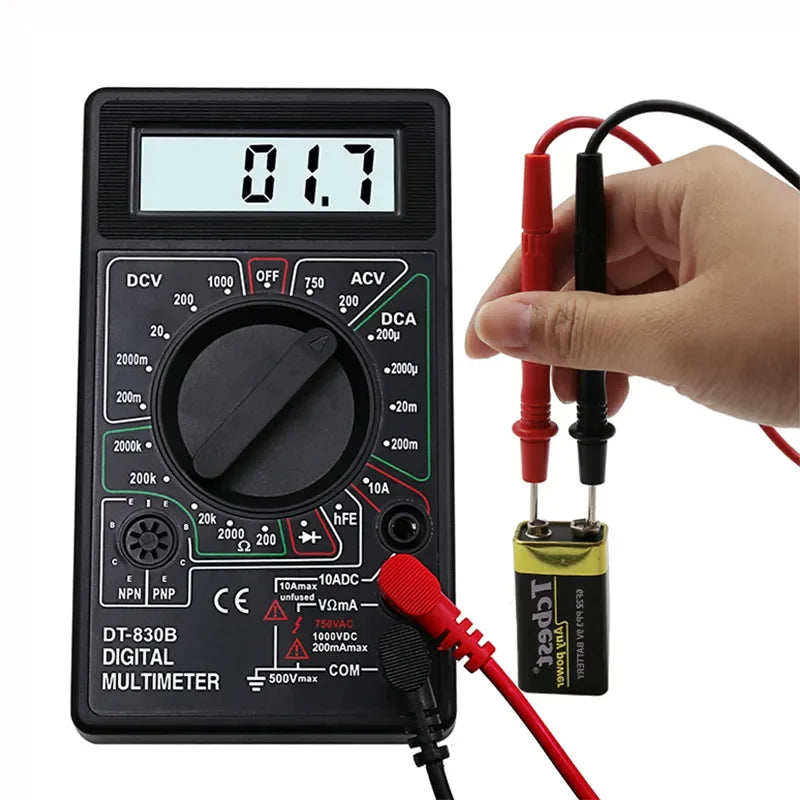 DT830B LCD Digital Multimeter Ammeter AC DC Voltmeter Mini Hand