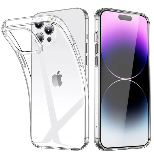 Transparent Phone Case For iPhone Soft TPU Silicone