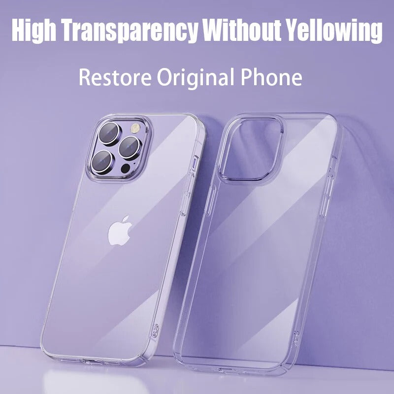 Transparent Phone Case For iPhone Soft TPU Silicone